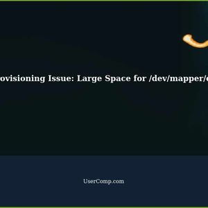 Cent-OS Provisioning Issue: Large Space for /dev/mapper/centos-root