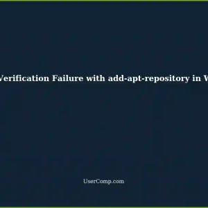 Resolving Certificate Verification Failure in WSL Ubuntu for add-apt-repository