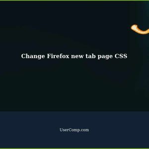 How to permanently change Firefox new tab page CSS?