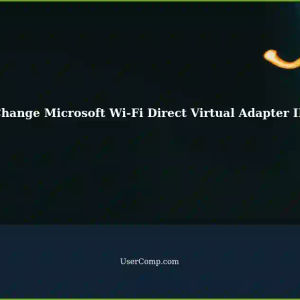 How to Change the IP Address of Microsoft Wi-Fi Direct Virtual Adapter