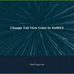 How to Change Unselected State Color of Tab View in SwiftUI