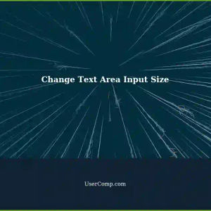How to Change Text Area Input Size Using Drag Icon in Non-React Flow App
