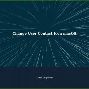 Changing the Current User Contact Icon in macOS 13.4.1