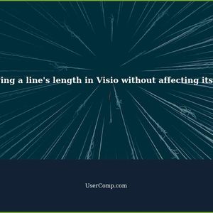 Changing a line's length in Visio without affecting its angle