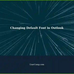 Outlook: Changing the Default Font for Plain Text Messages