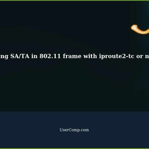 Can iproute2-tc or nftables change the SA/TA in 802.11 frame?