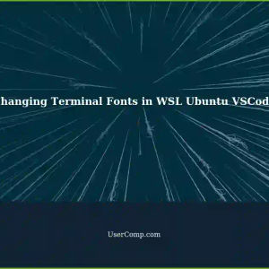 Unable to Change Terminal Fonts in VSCode (Windows-WSL Ubuntu)
