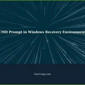 Using CMD Prompt in Windows Recovery Environment: Script Acceptance