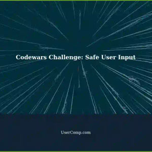 Codewars Challenge: Safe User Input (Part - htmlspecialchars) - Tech Support Site