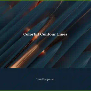 Generating Colorful Contour Lines based on Elevation