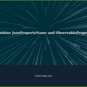 Combining JsonPropertyName and ObservableProperty in C#