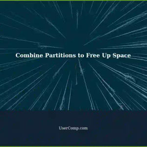 Combine and Free Up Unused Hard Drive Space