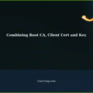 Combining Root CA, Client Certificate and Private Key into a Single File
