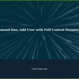 Granting Full Control Permissions to a Folder for a Local User without Changing Ownership (Command Line)