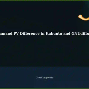 Command PV (PipeViewer) Work Difference in Kubuntu 22.04.3 LTS and GNUdiffutils 3.8