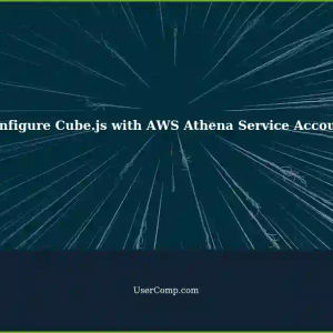 Configure Cube.js to Use AWS Athena Data Source with Service Account