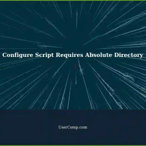 Configure Script Expects Absolute Directory Name -- Prefix: $./configure