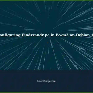 Unable to Configure Findxrandr.pc in fvwm3 on Debian 12 Bookworm