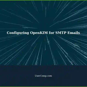 Configuring OpenKIM Signing for Outgoing Emails with SMTP on Ubuntu 20.04