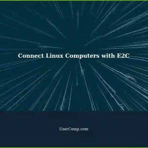 Connecting Two Linux Computers Behind NAT Using E2C: A Step-by-Step Guide