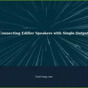 Connecting Two Edifier Speakers with Single Output: Is It Possible with a Splitter Cable?