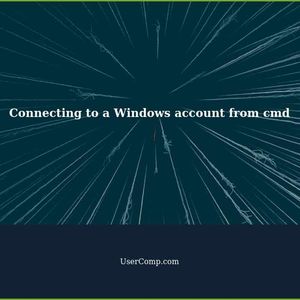 Connecting to a Windows account from cmd