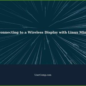 How to Connect to a Wireless Display (an Epson EB-2250U) with Linux Mint