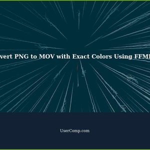 How to Convert PNG to MOV with Exact Colors Using FFMPEG