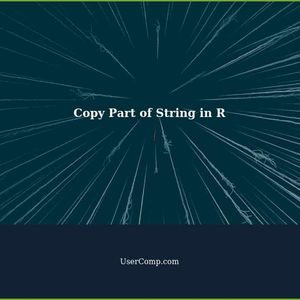 Copy a Part of a String to Another in R: A Tech Support Guide