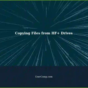 Efficiently Copying Files from HF+ Formatted Hard Drives