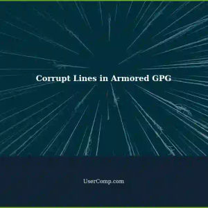 Identifying Corrupt Lines in Armored GPG Payloads