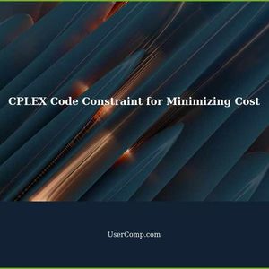 Minimizing Overall Cost with Code Constraint CPLEX: A Tech Support Guide