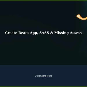 Fixing Missing Assets in Create React App with SASS