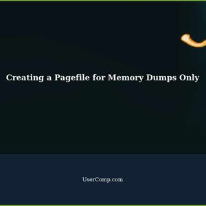 How to Create a Pagefile for Memory Dumps Only in Windows 10