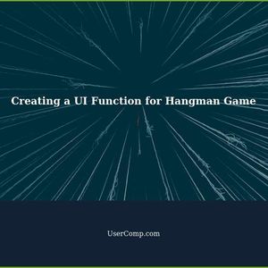 How to Create a UI Function for Your Python Hangman Game