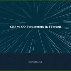 Difference between CRF and CQ Parameters in FFmpeg for 1080p H.264 and H.265 Videos