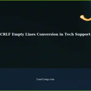 Converting Empty Lines with CRLF in Tech Support: A Comprehensive Guide