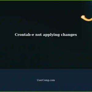 Crontab doesn't apply changes edited with crontab-e