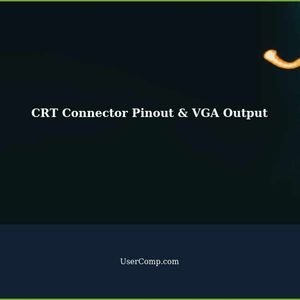 CRT Connector Pinout and VGA Output Guide