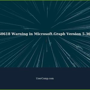 Troubleshooting CS0618 Warning in Microsoft.Graph Version 5.36.0