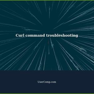 Curl command freezes and does not work as expected