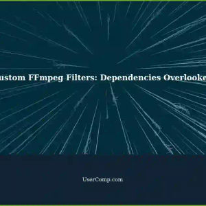 Adding Customized Filters in FFmpeg: Unmentioned Dependences