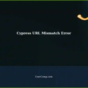 Error: Timed Retry (4000ms) - Expected URL Equal: url in Cypress
