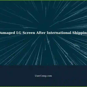 LG 27-inch Screen Shipped Abroad: Upper Left Corner Damaged