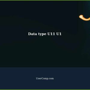 Data type U11 U1: Tech Support Guide