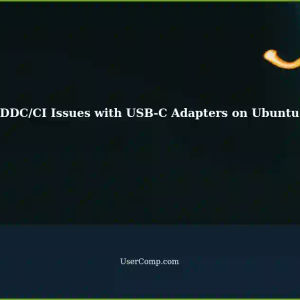 Solving DDC/CI Communication Issues with USB-C Adapters on Ubuntu Linux