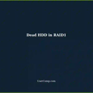 Troubleshooting a Dead HDD in RAID1 Configuration