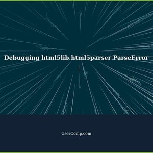 Best Way to Debug html5lib.html5parser.ParseError: Unexpected character after attribute value