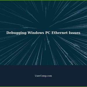 How to debug Windows PC suddenly not sending Ethernet packets?