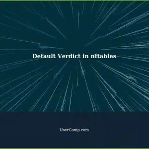 Understanding the Default Verdict with nftables Rule: A Comprehensive Guide